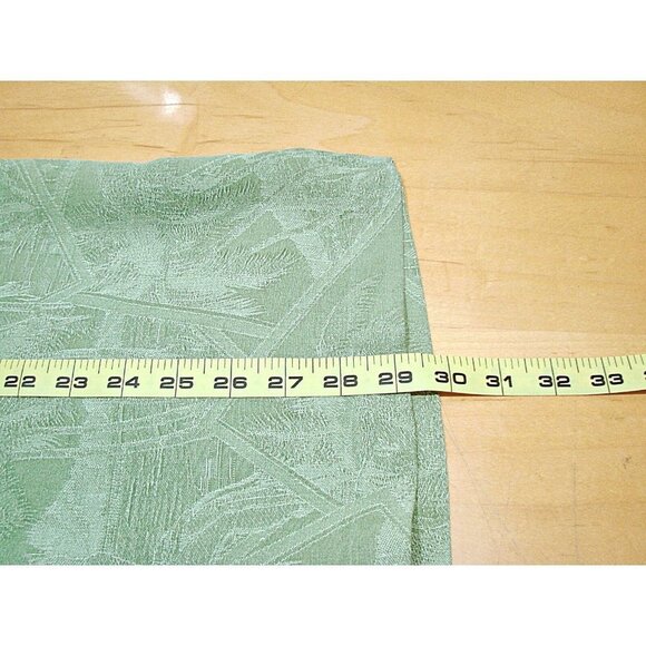 Montego Resort Mens Green Hulu Girl Palm Tree Hawaiian Button Up Shirt Size XXL - Picture 8 of 12